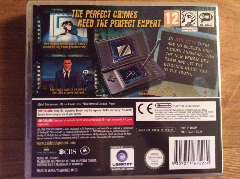 Csi Crime Scene Investigation - Nintendo Wii video game collectible [Barcode 3307211672260] - Main Image 2