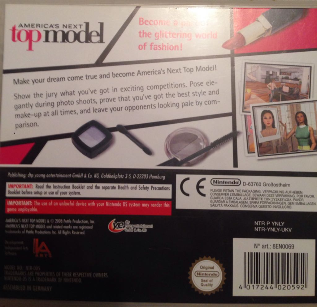 Americas Next Top Model - Nintendo DS video game collectible [Barcode 4017244020592] - Main Image 2
