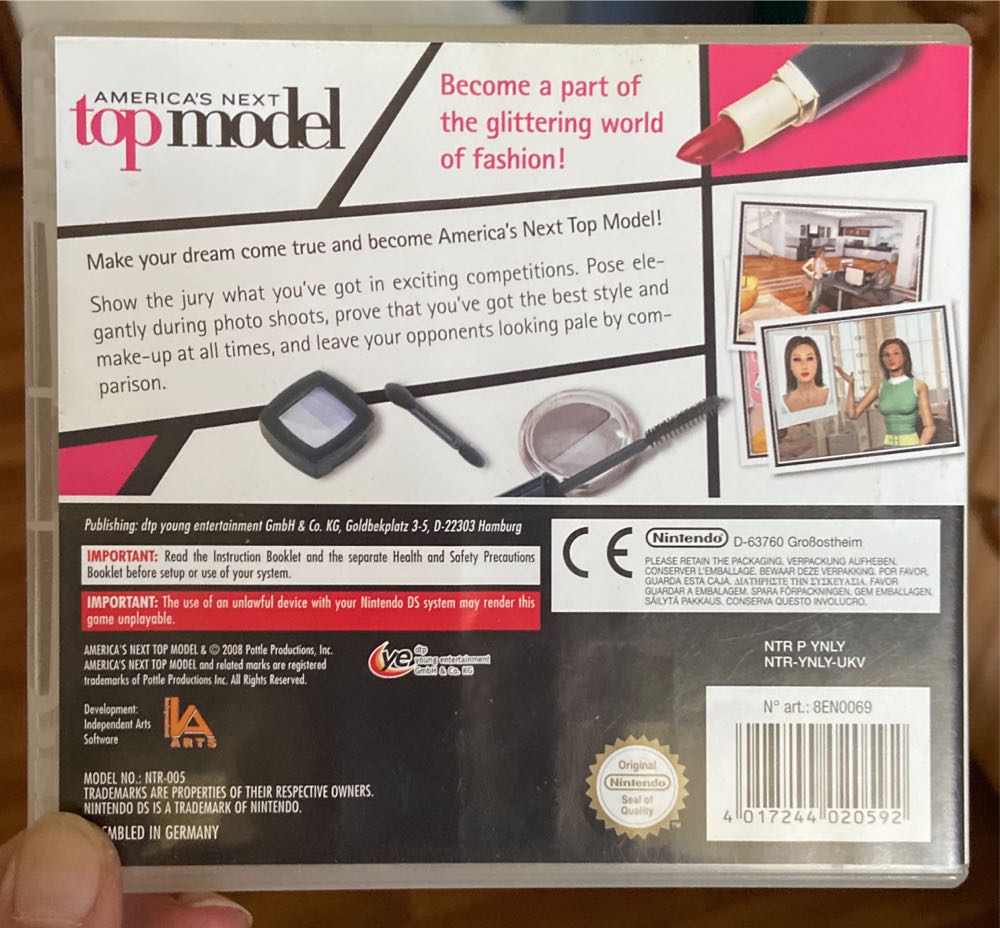 Americas Next Top Model - Nintendo DS video game collectible [Barcode 4017244020592] - Main Image 3