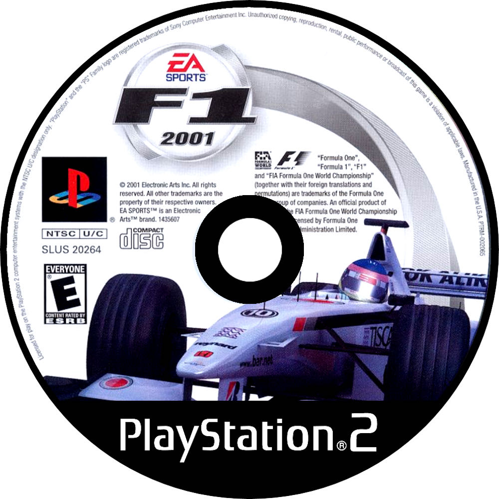 F1 2001 - Sony PlayStation 2 (PS2) (EA Sports  - 1-2) video game collectible [Barcode 014633143560] - Main Image 3