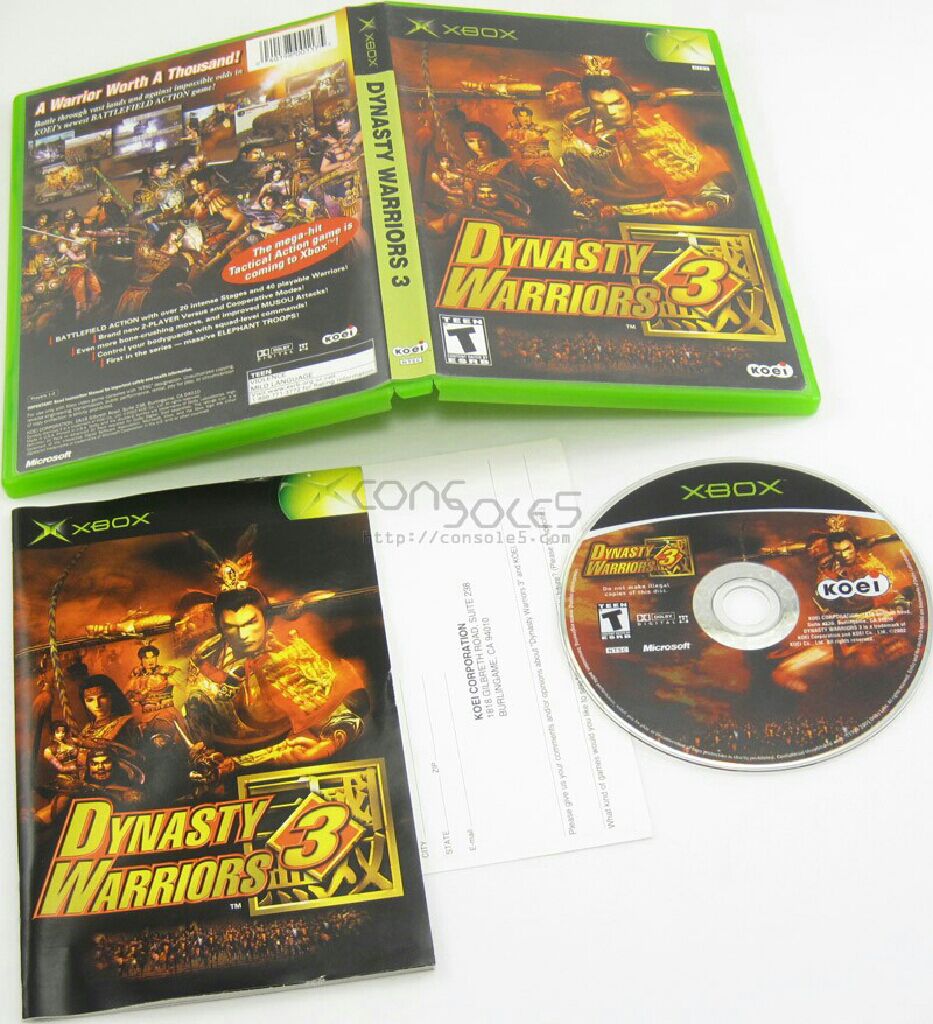 Dynasty Warriors 3 - Microsoft Xbox (Koei - 2) video game collectible - Main Image 2