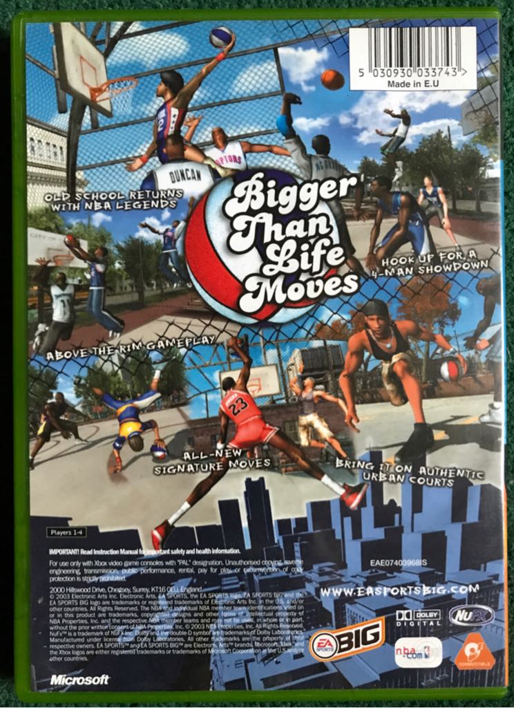 NBA Street Vol.2 - Microsoft Xbox (Ea Sports) video game collectible [Barcode 5030930033743] - Main Image 2