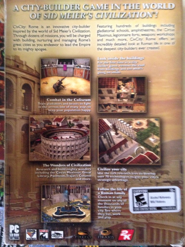 CivCity: Rome - PC video game collectible [Barcode 710425219658] - Main Image 2