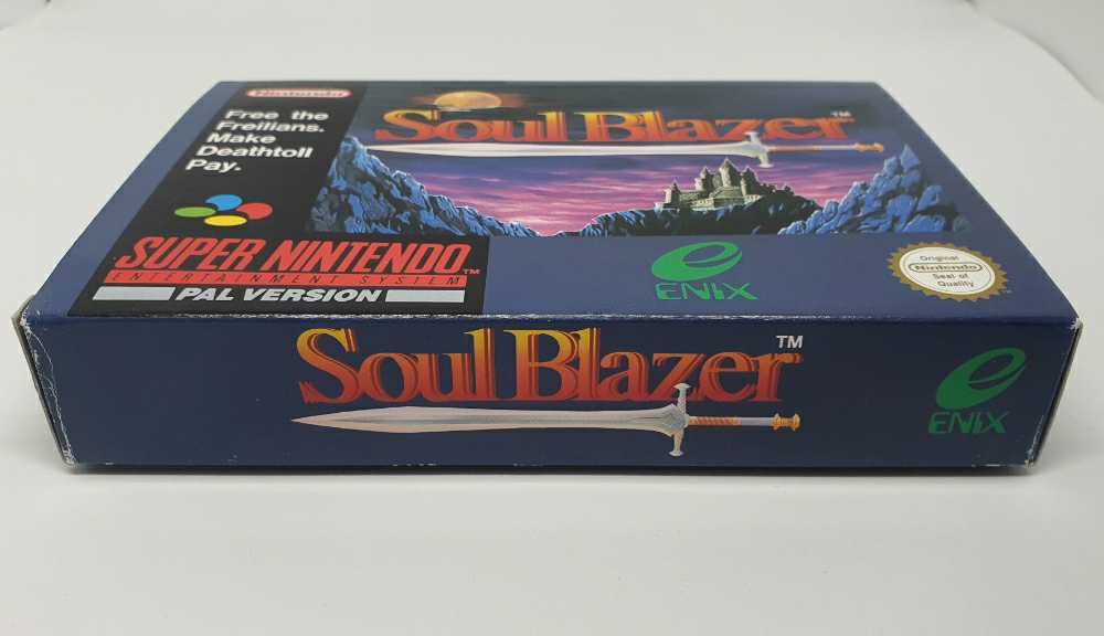 Soul Blazer - Nintendo Super Nintendo Entertainment System (SNES) (Enix - Single-Player) video game collectible [Barcode 719631000050] - Main Image 3