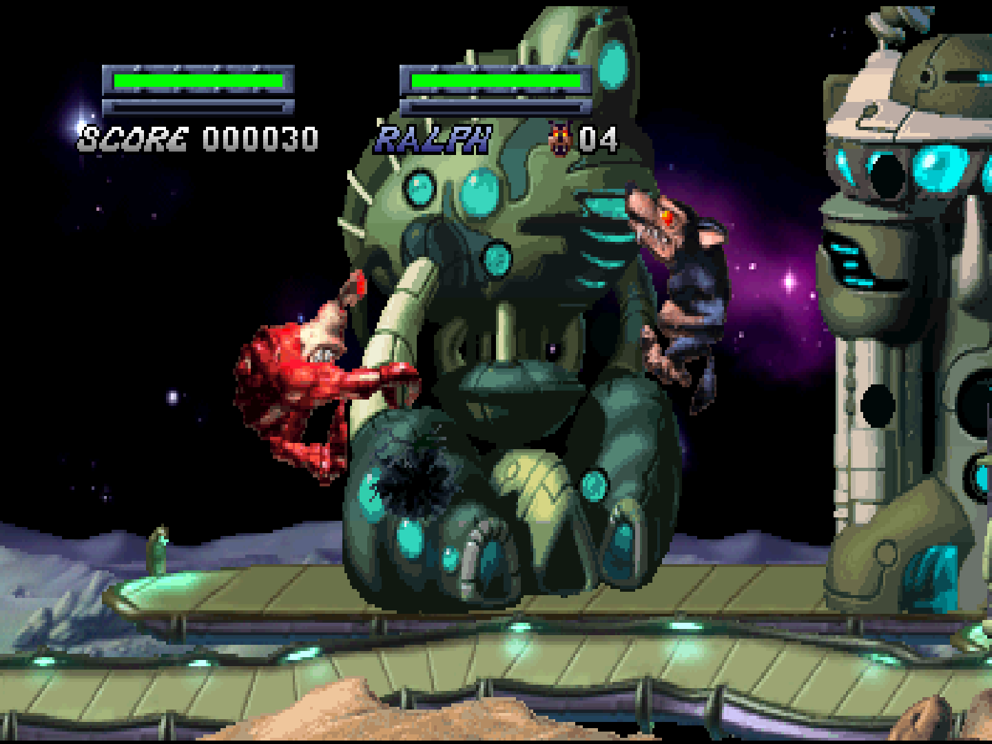 Rampage 2: Universal Tour - Nintendo 64 (N64) (Midway - 1-3) video game collectible [Barcode 031719198160] - Main Image 4