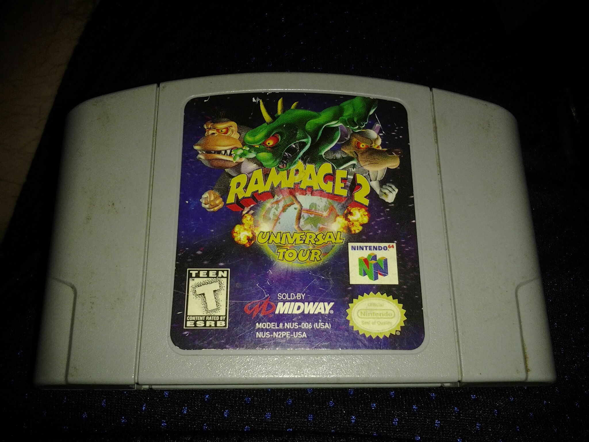 Rampage 2: Universal Tour - Nintendo 64 (N64) video game collectible - Main Image 1