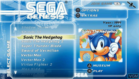 Sega Genesis Collection - Sony PlayStation Portable (PSP) (Sega - 2) video game collectible [Barcode 010086660142] - Main Image 3