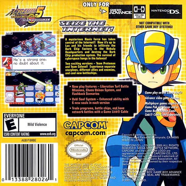 Mega Man Battle Network 5 Team Protoman - Nintendo Game Boy Advance (GBA) (Capcom - 1) video game collectible [Barcode 013388280261] - Main Image 2