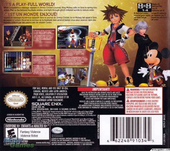 Kingdom Hearts Re: Coded - Nintendo DS (Square Enix - 1) video game collectible [Barcode 5021290045835] - Main Image 2