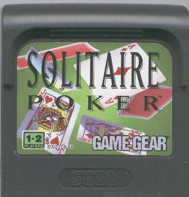 Solitaire Poker - Sega Game Gear (Sega - 1) video game collectible [Barcode 010086023169] - Main Image 2