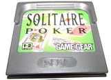 Solitaire Poker - Sega Game Gear (1-2) video game collectible - Main Image 1