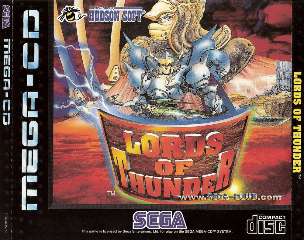 Lords Of Thunder - Sega Mega CD video game collectible - Main Image 1