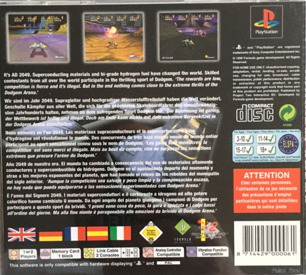 Dodgem arena(5) - Sony PlayStation (2) video game collectible [Barcode 8714429000061] - Main Image 2