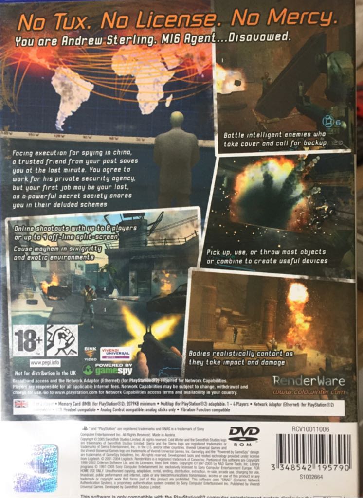 Coldwinter - Sony PlayStation 2 (PS2) (Sierra) video game collectible - Main Image 2