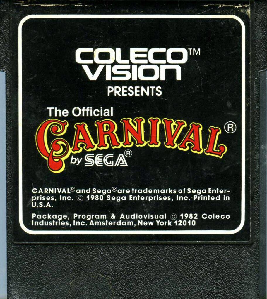 Carnival - Colecovision (Coleco Industries, Inc. - 1 To 2 Players￼) video game collectible - Main Image 2