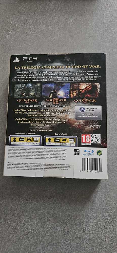 God of War 3: Trilogy - Sony PlayStation 3 (PS3) (1) video game collectible [Barcode 711719110279] - Main Image 2