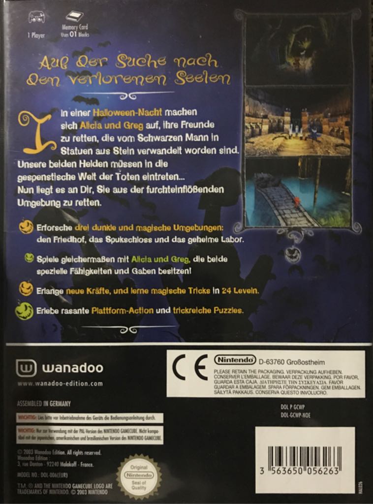 Castleween - Nintendo GameCube (1) video game collectible [Barcode 3563650056263] - Main Image 2