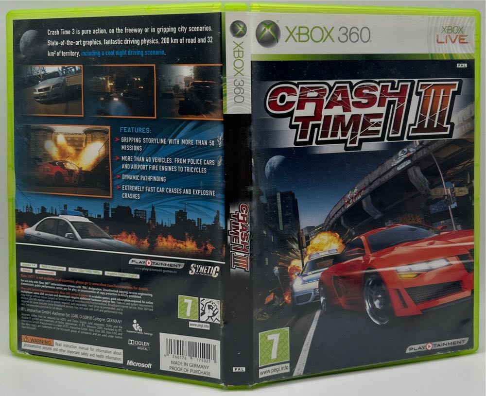 Crash Time III - Microsoft Xbox 360 (1) video game collectible [Barcode 4260176171027] - Main Image 3