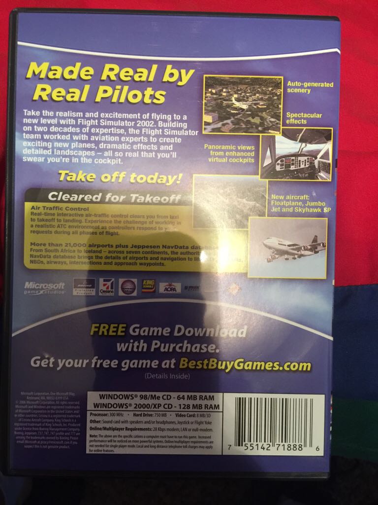 Microsoft Flight Simulator 2002 - PC (Microsoft Game Studio - 1) video game collectible [Barcode 755142718886] - Main Image 2