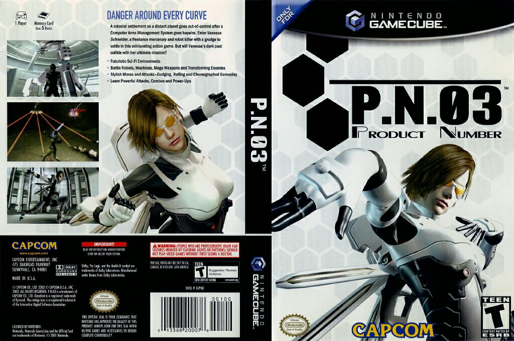 P.N.03 - Nintendo GameCube (Capcom - 1) video game collectible [Barcode 013388200078] - Main Image 2
