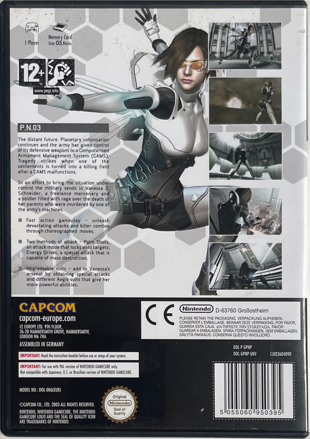 P.N.03 - Nintendo GameCube (Capcom - 1) video game collectible [Barcode 5055060950395] - Main Image 2