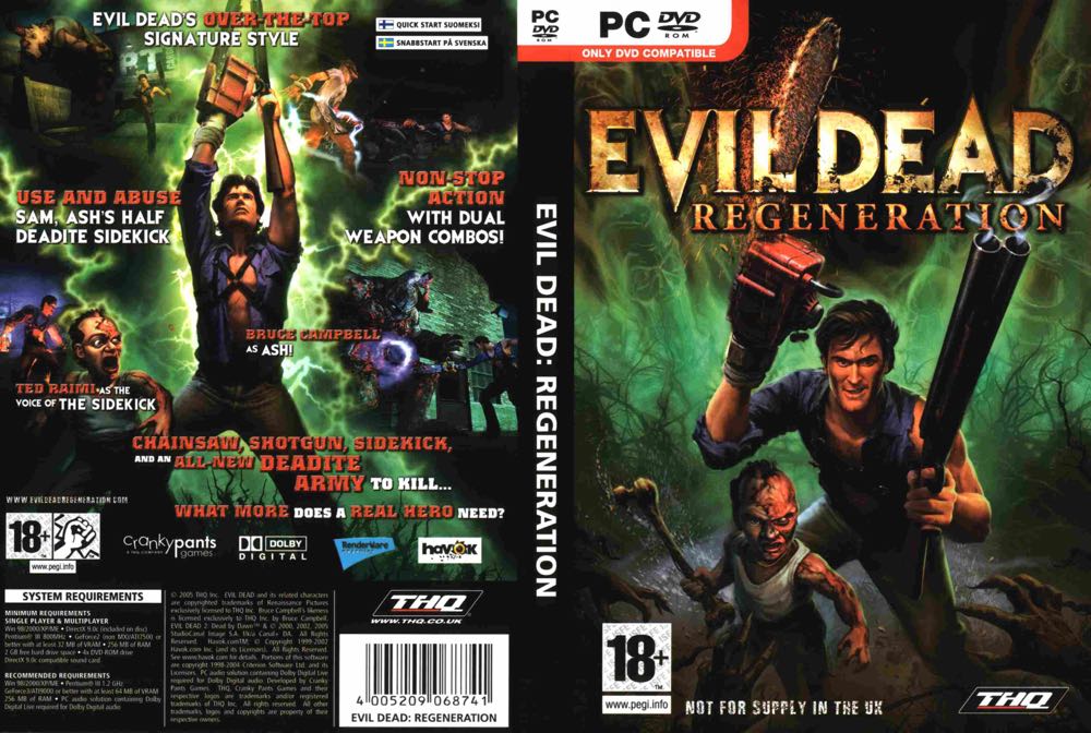 Evil Dead Regeneration - Sony PlayStation 2 (PS2) (THQ - 1) video game collectible [Barcode 4005209068499] - Main Image 2