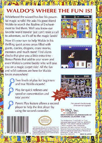 Great Waldo Search - Nintendo Entertainment System (NES) (Thq Inc) video game collectible - Main Image 2