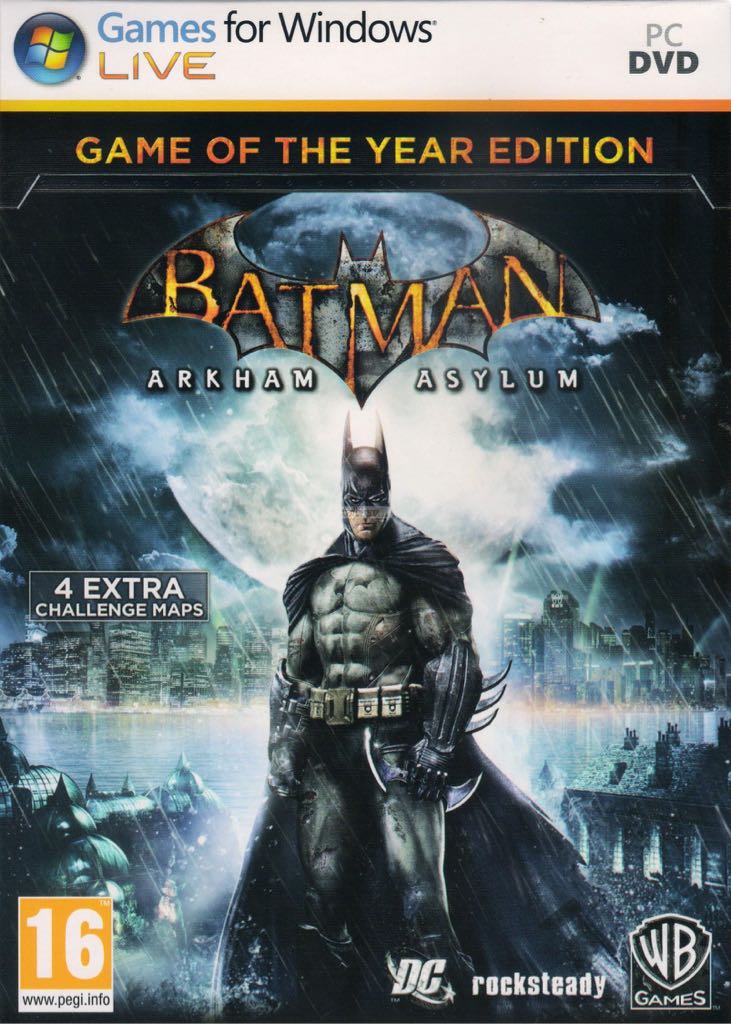 Batman Arkham Asylum Game Of The Year Edition - PC (WB Games - 1) video game collectible [Barcode 8904171302180] - Main Image 1