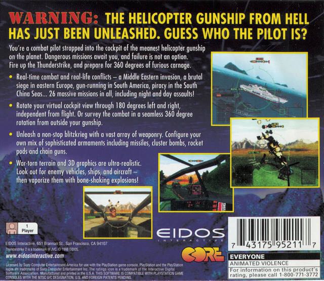 Gunship - Sony PlayStation (Microprose Ltd - 1) video game collectible [Barcode 5015352233322] - Main Image 2