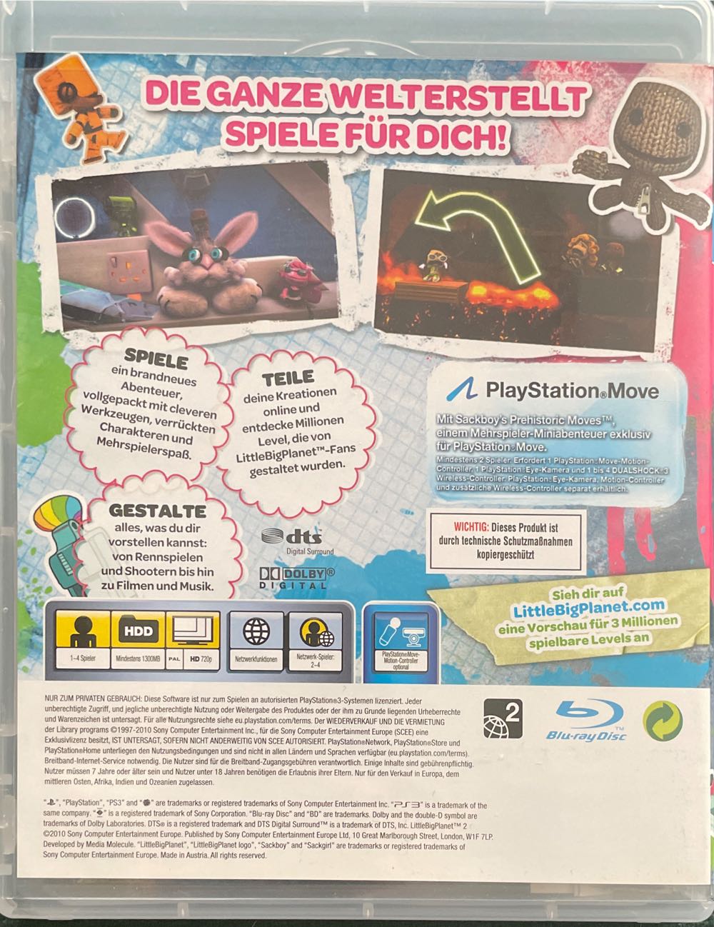 Little Big Planet 2 - Sony PlayStation 3 (PS3) (Sony Computer Entertainment - 1-4) video game collectible [Barcode 0711719171973] - Main Image 2