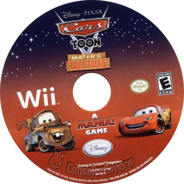 Cars: Toon Maters Tall Tales - Nintendo Wii (Disney - 1-4) video game collectible [Barcode 712725018665] - Main Image 2