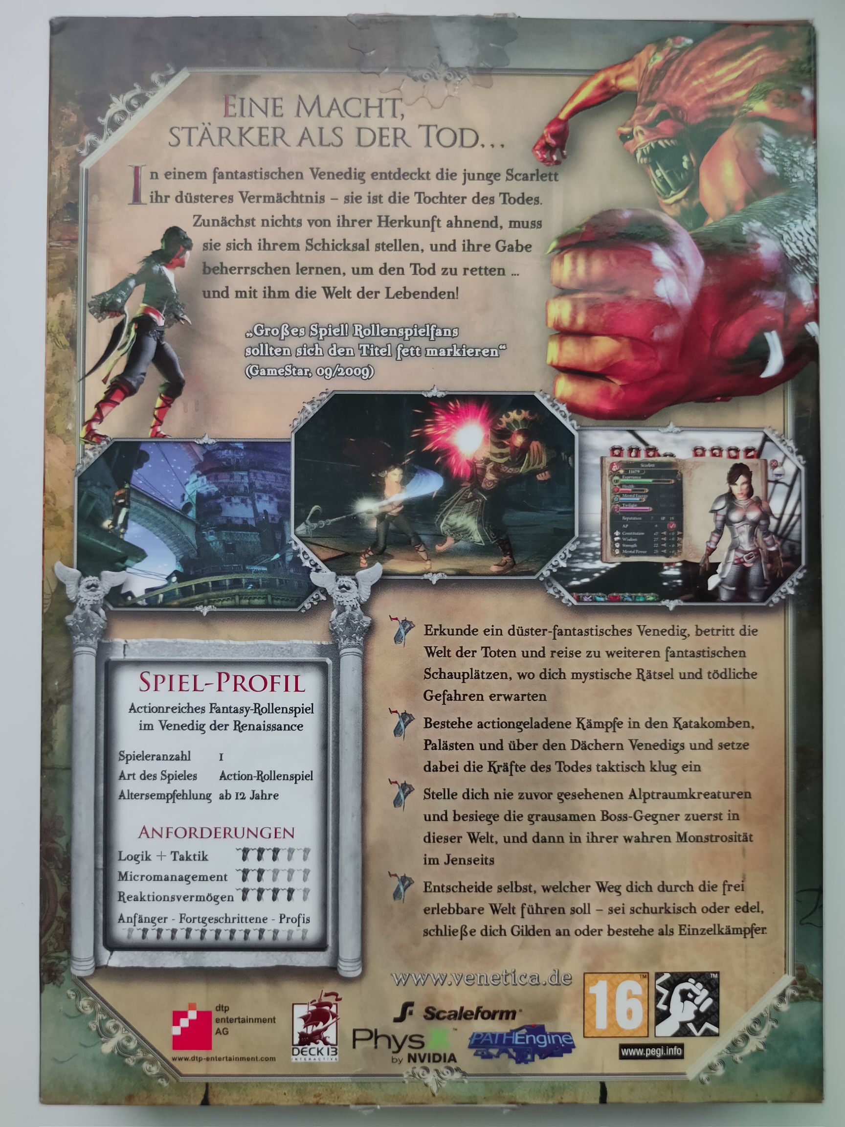 Venetica - PC (Dtp) video game collectible [Barcode 4017244016878] - Main Image 2