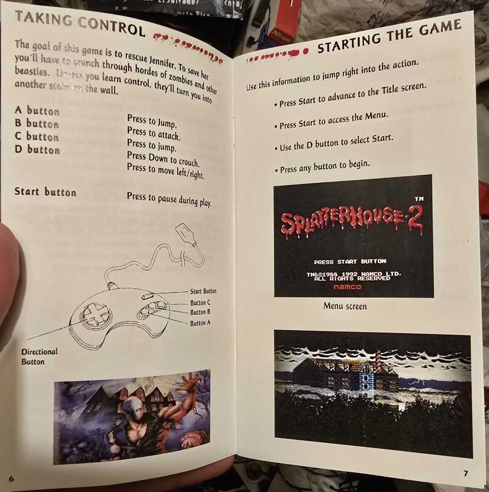 Splatterhouse 2 - Sega Genesis (Mega Drive) (Sega - 1) video game collectible - Main Image 4