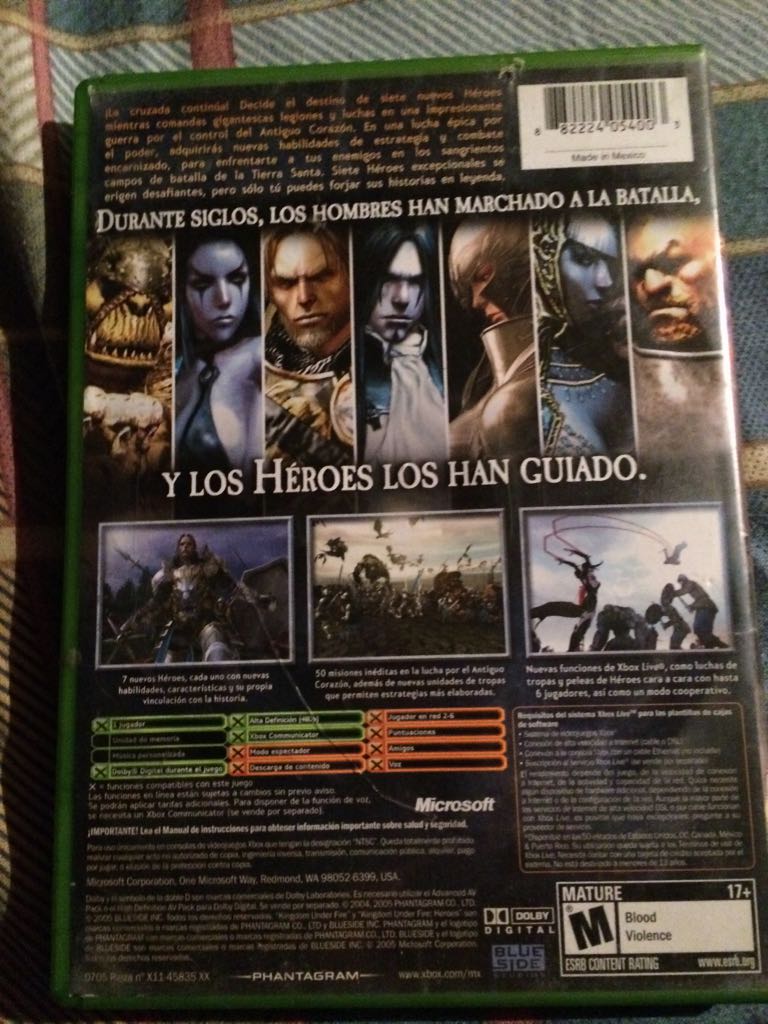 Kingdom Under Fire Heroes - Microsoft Xbox (Blue Side Studios) video game collectible [Barcode 882224054003] - Main Image 2