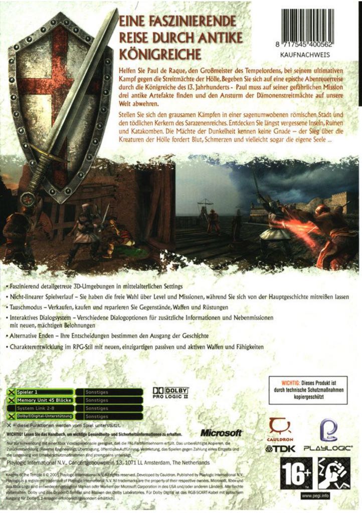 Knights Of The Temple 2 - Sony PlayStation 2 (PS2) (Playlogic - 1) video game collectible [Barcode 8717545400241] - Main Image 2