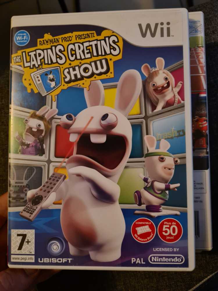 Rayman Prod Présente The Lapins Cretins Show - Nintendo Wii (Ubisoft - 1-4) video game collectible [Barcode 3307211503465] - Main Image 1