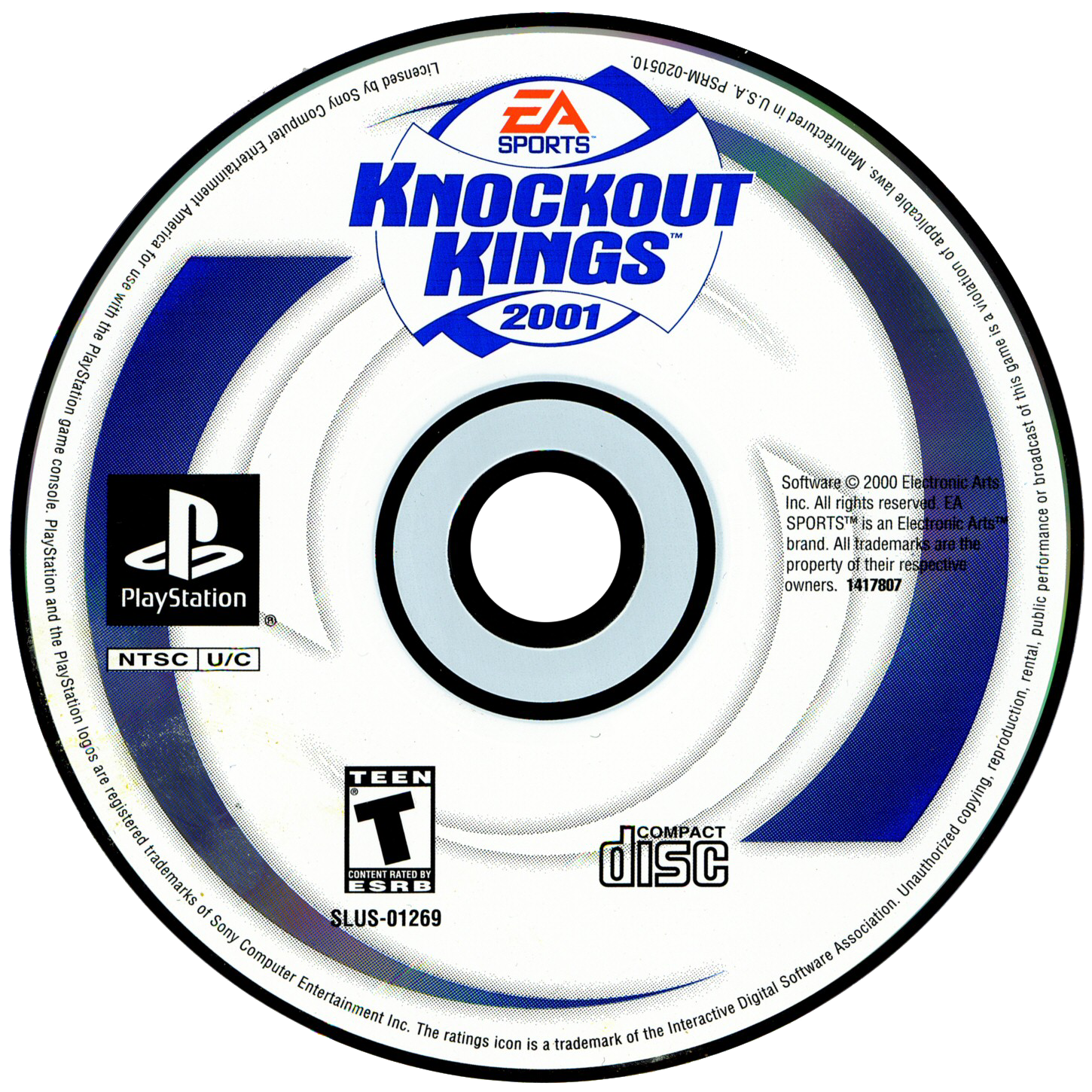Knockout Kings 2001 - Sony PlayStation (Ea Sports - 1) video game collectible [Barcode 014633141788] - Main Image 3