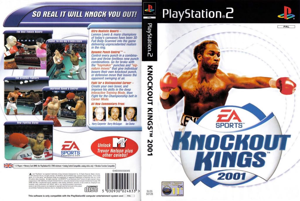 Knockout Kings 2001 - Sony PlayStation 2 (PS2) (Electronic Arts/EA Games - 1-2) video game collectible [Barcode 5030931024832] - Main Image 2