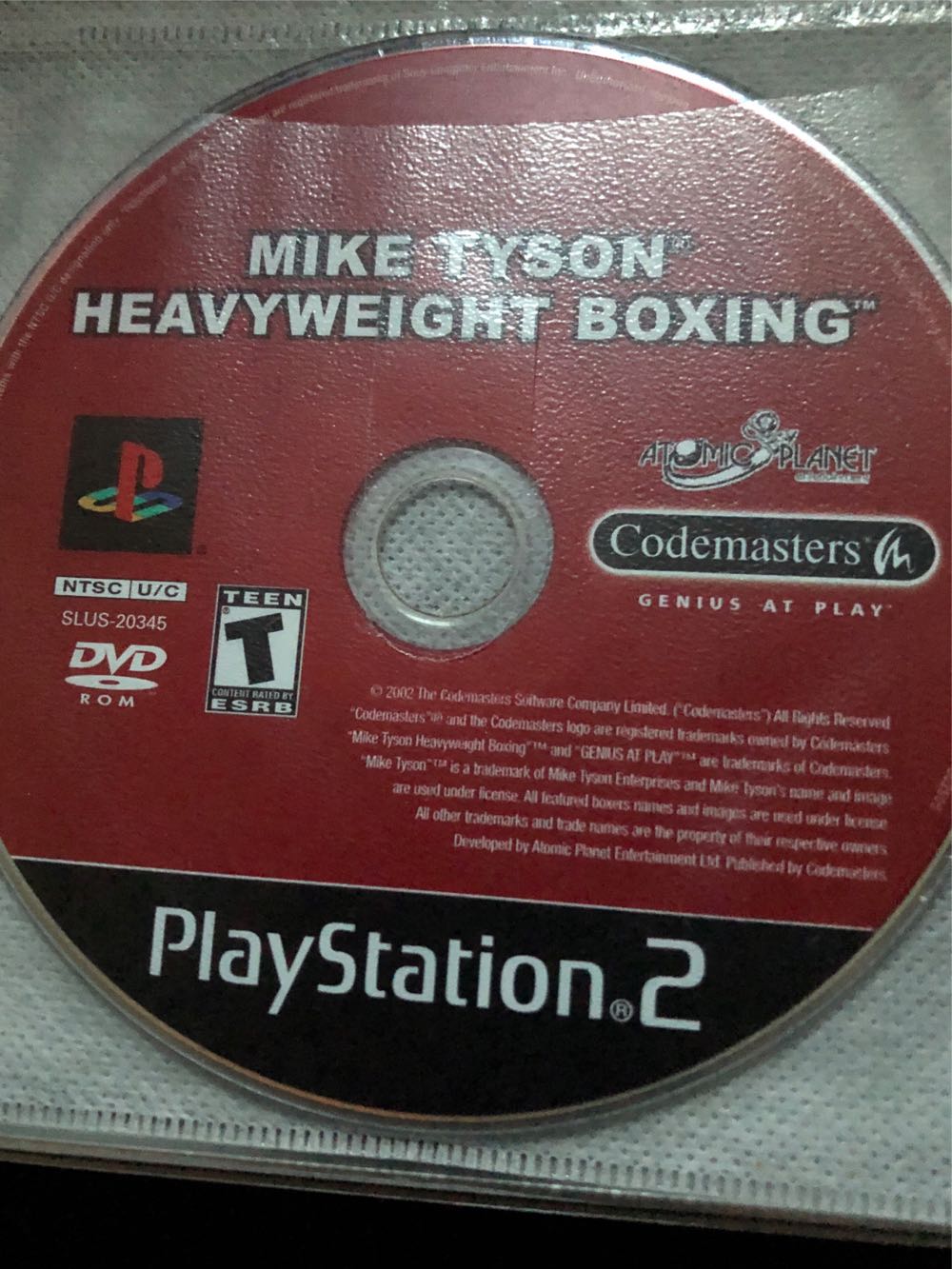 Mike Tyson Heavyweight Boxing - Sony PlayStation 2 (PS2) (Codemasters - 2) video game collectible [Barcode 767649400317] - Main Image 4