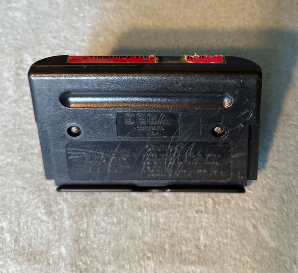 Prime Time NFL - Starring Deion Sanders  [bad Label] - Sega Genesis (Mega Drive) video game collectible - Main Image 2