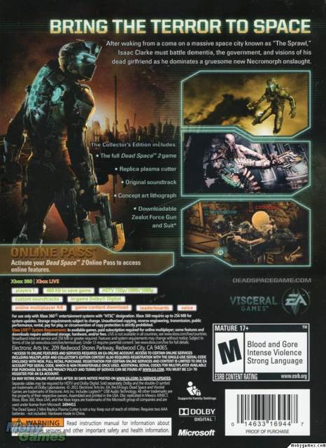 Dead Space 2 Collectors Edition - Microsoft Xbox 360 video game collectible [Barcode 5030941100106] - Main Image 2