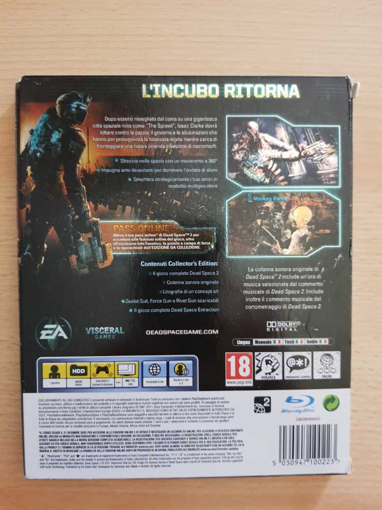 Dead Space 2 - Collector’s Edition - Sony PlayStation 3 (PS3) (Electronic Arts - 1) video game collectible [Barcode 5030947100223] - Main Image 2