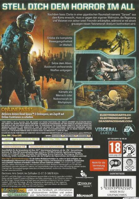 Dead Space 2 - Microsoft Xbox 360 (Electronic Arts/EA Games - 1) video game collectible [Barcode 5030932092557] - Main Image 2
