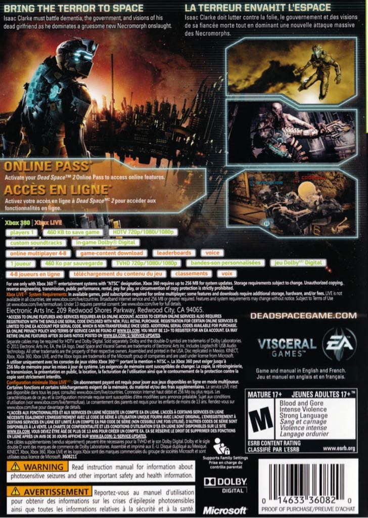 Dead Space 2 - Microsoft Xbox 360 video game collectible - Main Image 2
