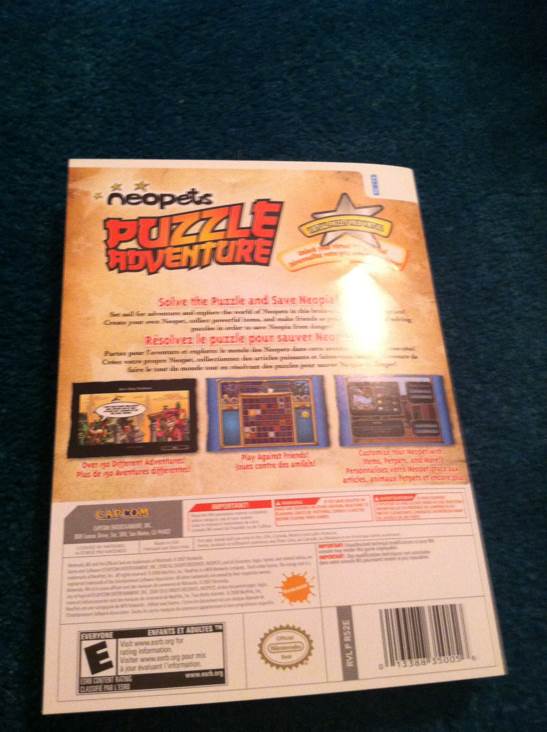 neopets Puzzle Adventure - Nintendo Wii (Capcom - 2) video game collectible [Barcode 065020000010] - Main Image 2