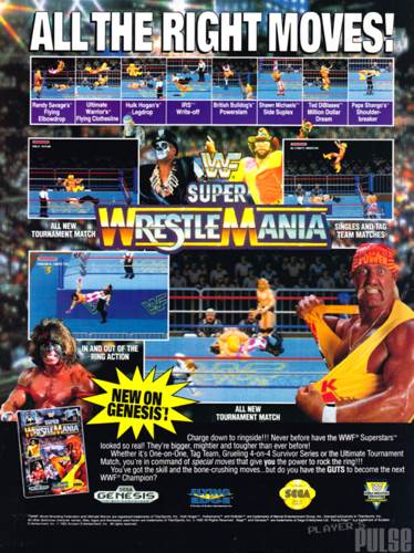 WWF Super Wrestlemania - Sega Megadrive (Flying Edge - 2) video game collectible [Barcode 07480102] - Main Image 2