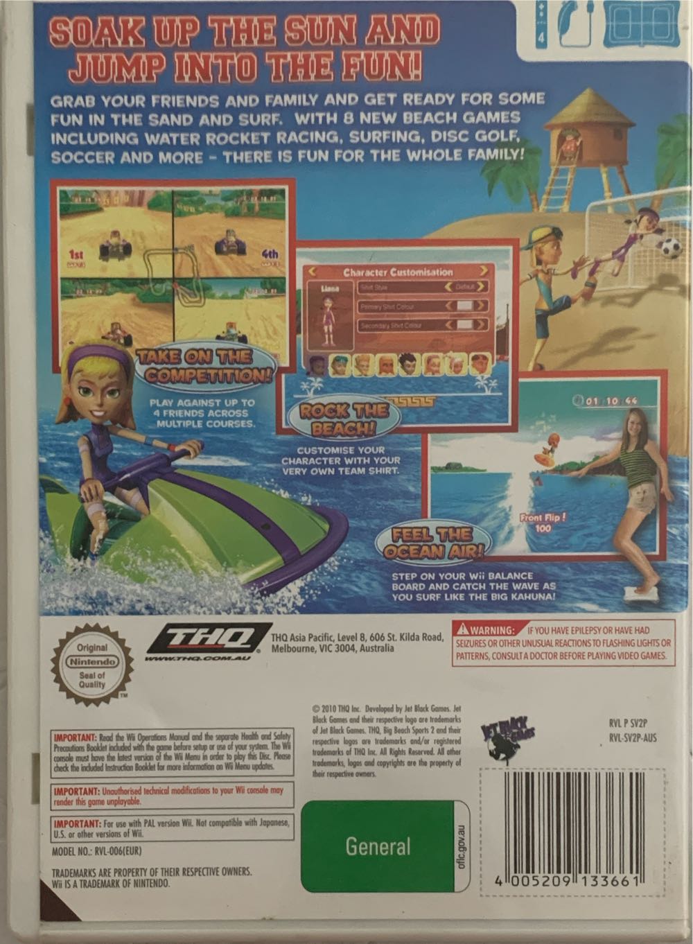 Big Beach Sports 2 - Nintendo Wii (4) video game collectible [Barcode 4005209133661] - Main Image 2