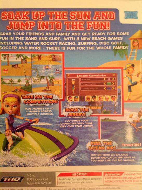 Big Beach Sports 2 - Nintendo Wii (THQ - 4) video game collectible [Barcode 785138303260] - Main Image 2