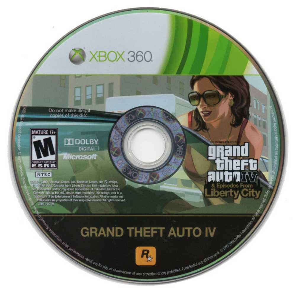 Grand Theft Auto IV - The Complete Edition - Microsoft Xbox 360 (Rockstar Games - 1, 2-16 (Online)) video game collectible [Barcode 710425398711] - Main Image 3