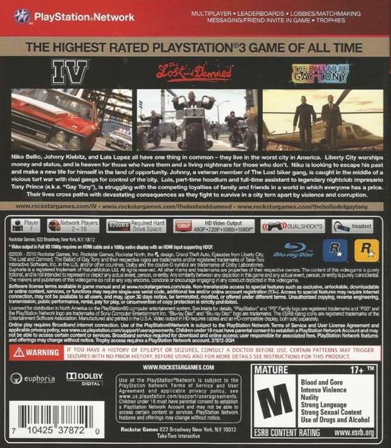 Grand Theft Auto IV: The Complete Edition - Sony PlayStation 3 (PS3) (Rockstar Games - 1) video game collectible - Main Image 2